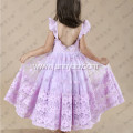 organza fabric sleeveless maxi toddler dress